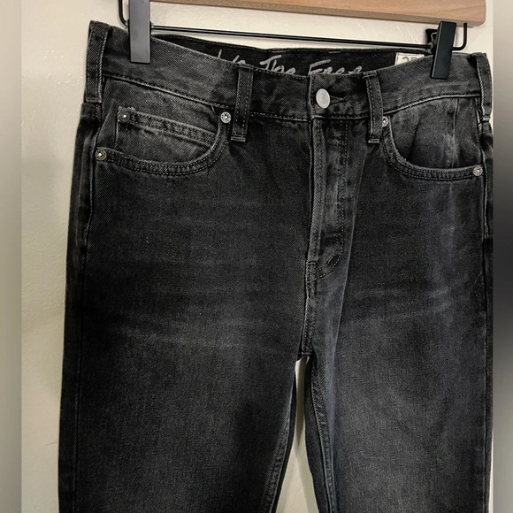 Free People Maggie Distressed Jeans black Sz 25 - Picture 5 of 13